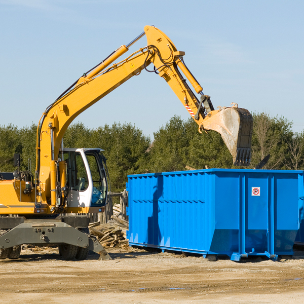 are there any restrictions on where a residential dumpster can be placed in Horseshoe Beach Florida